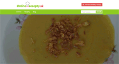Desktop Screenshot of online-recepty.sk