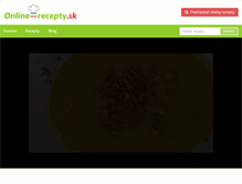 Tablet Screenshot of online-recepty.sk
